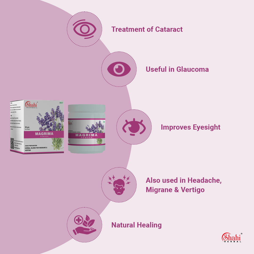 Shahi Herbal - herbal Products- Magrima Powder - key benefits