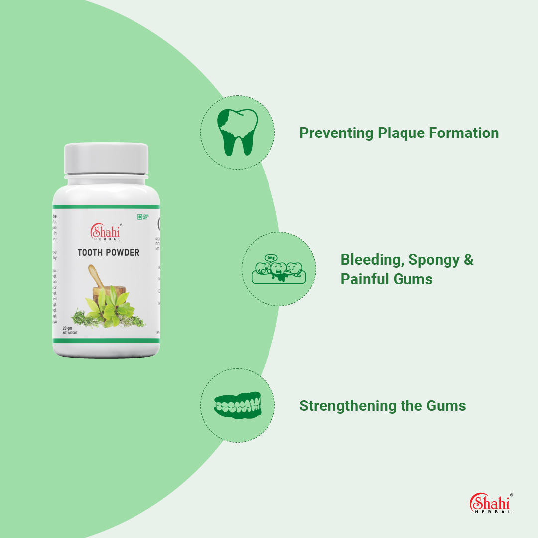 Shahi Herbal - Herbal Products - Tooth Powder - key benefits