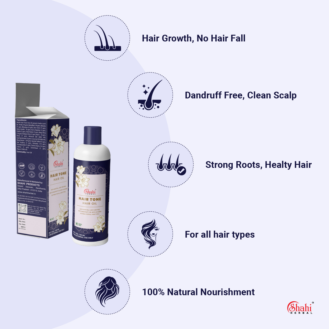 Shahi Herbal - Herbal Products - Hair Tone - key benefits