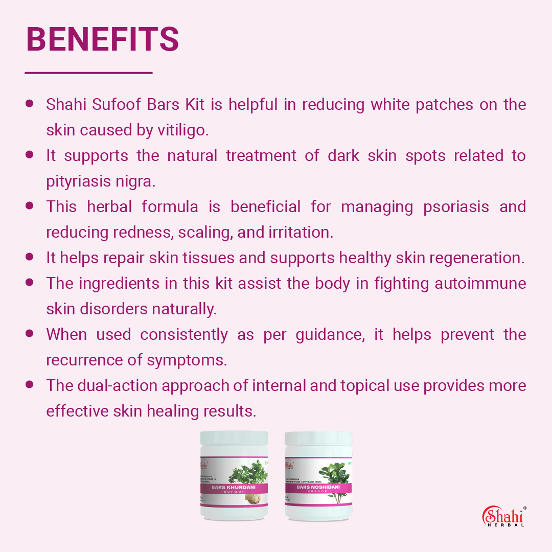Shahi Herbal - Herbal Products - Sufoof Bars Khurdani Noshidani - benefits