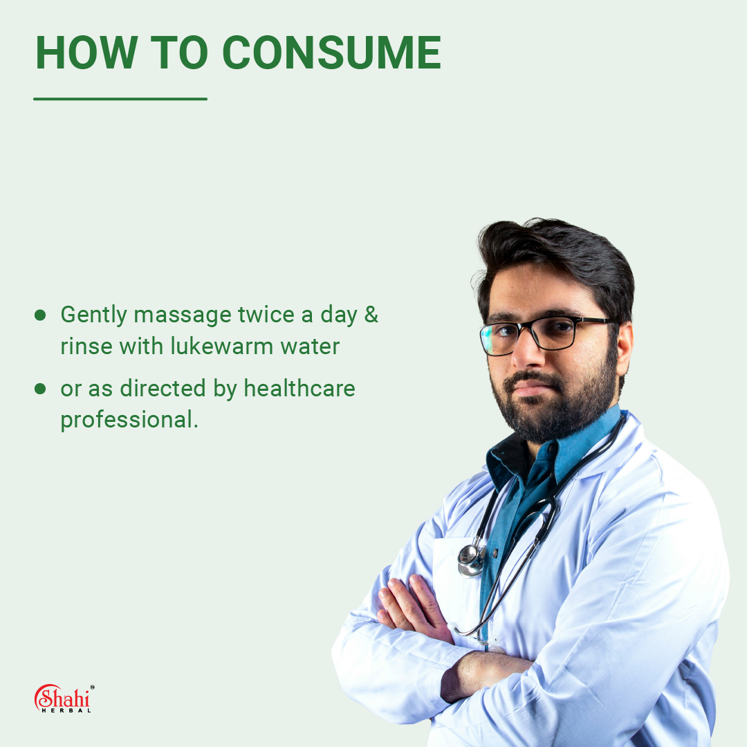 Shahi Herbal - Herbal Products - Tooth Powder - how to consume