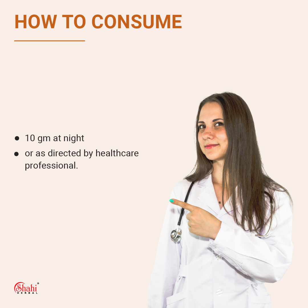 Shahi Herbal - Arthosha M - how to consume