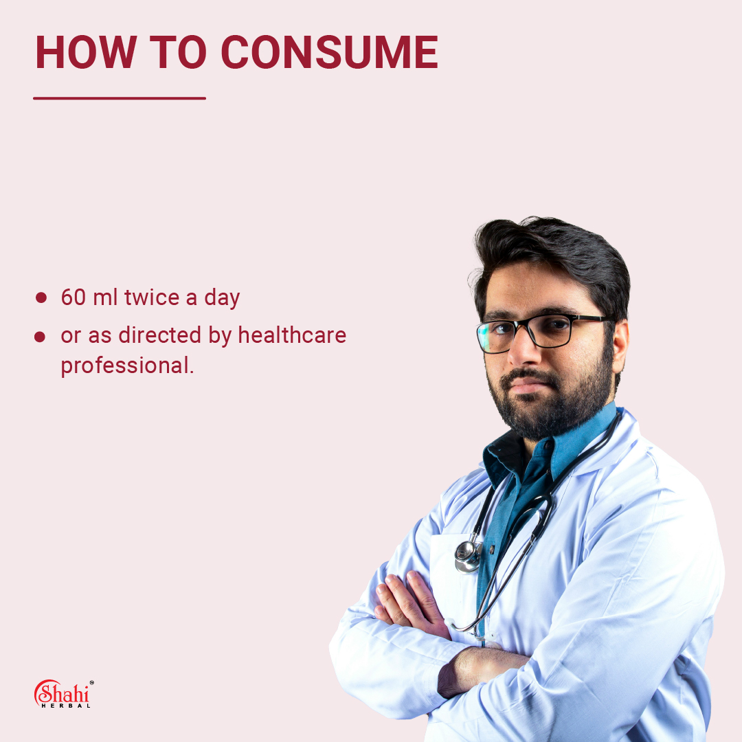 Shahi Herbal - Arq Gulab - how to consume