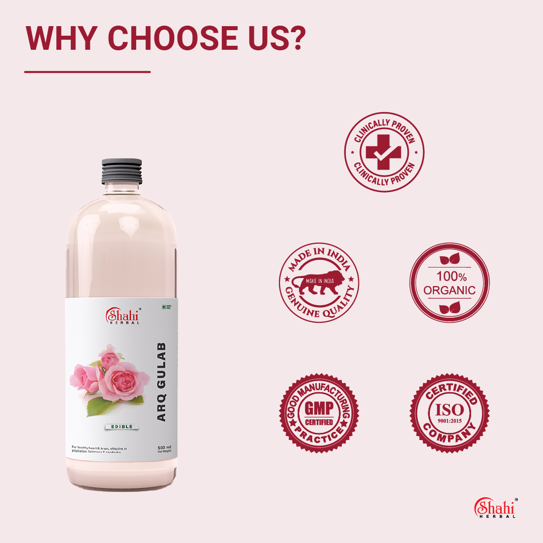 Shahi Herbal - Arq Gulab - why choose us